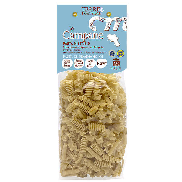 Pasta Mista Bio Di Antico Grano Duro Saragolla Le Campane Terre E